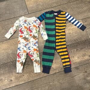 Hanna Andersson Bundle Baby Zip Sleepers/Bodysuits Size 9-18M & 2T